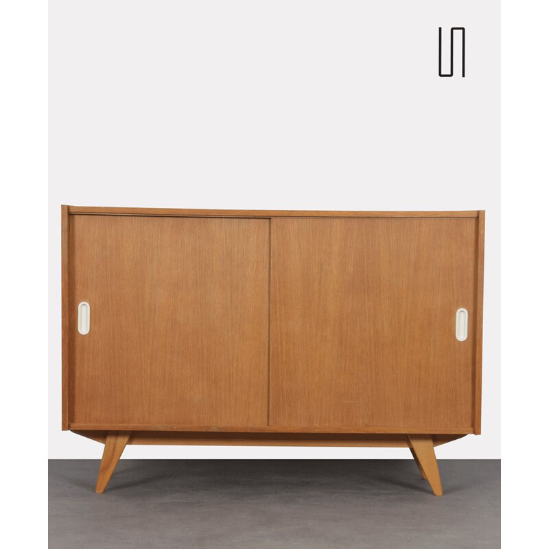 Vintage wooden chest of drawers model U-452 designed by Jiri Jiroutek, Czech 1960