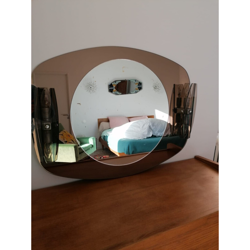 Vintage mirror Bicolore 1970s