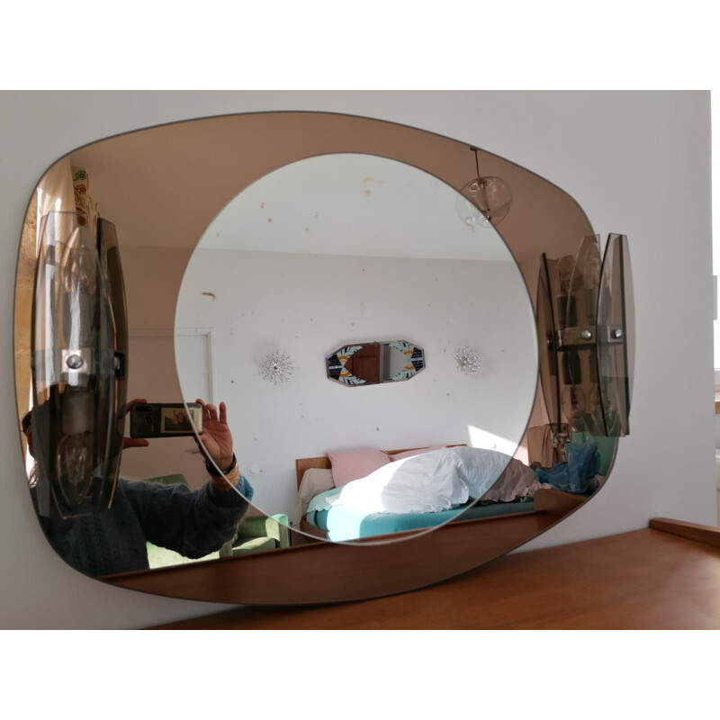 Vintage mirror Bicolore 1970s