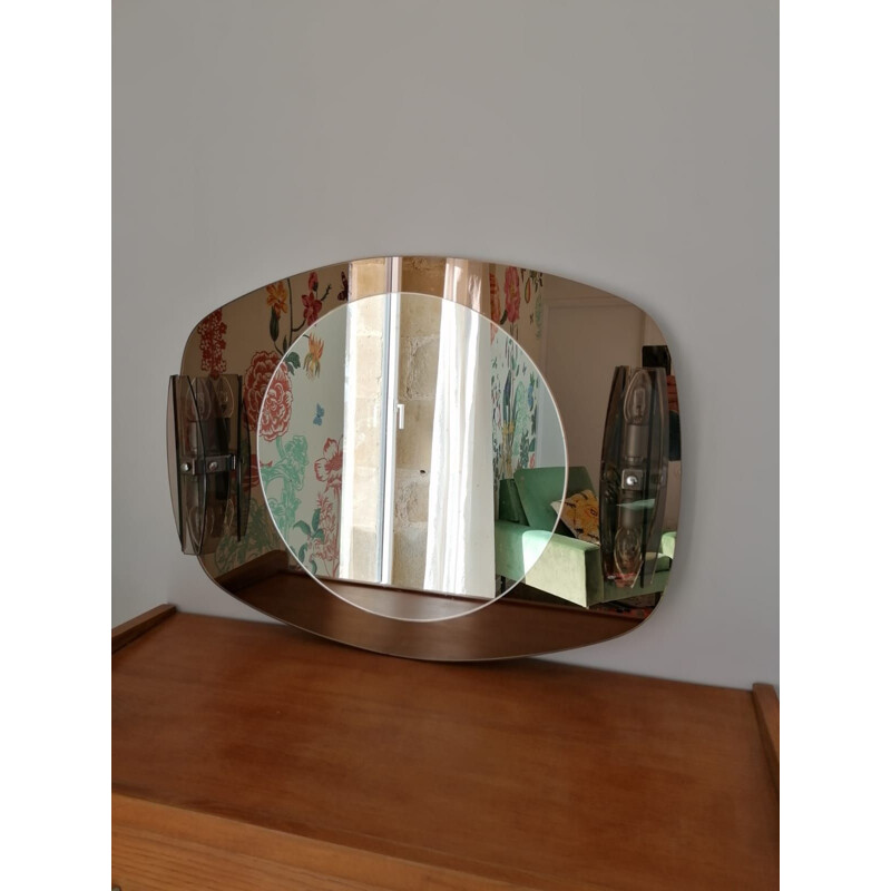 Vintage mirror Bicolore 1970s