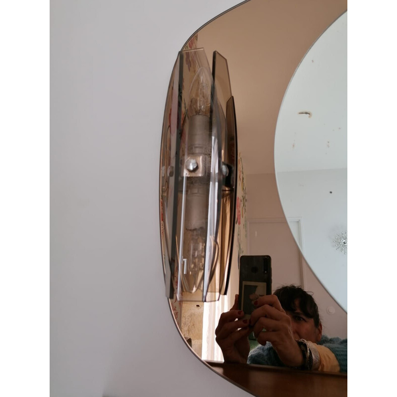 Vintage mirror Bicolore 1970s