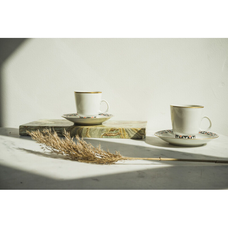 Conjunto de café expresso Vintage para Freiberger Porzellan