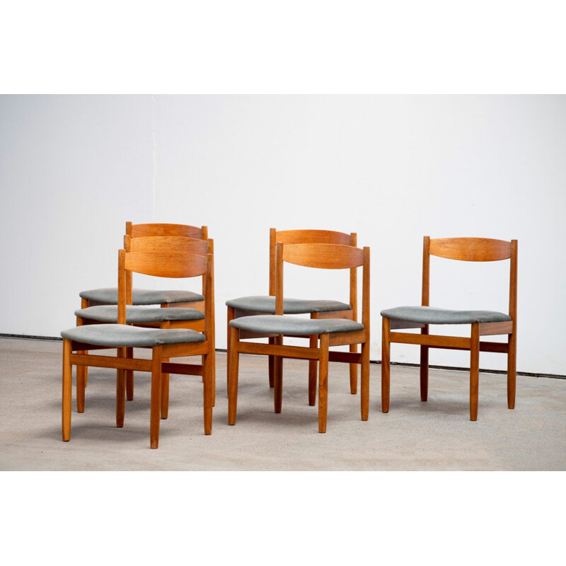 Set of 6 vintage chairs, Scandinavian 1960s