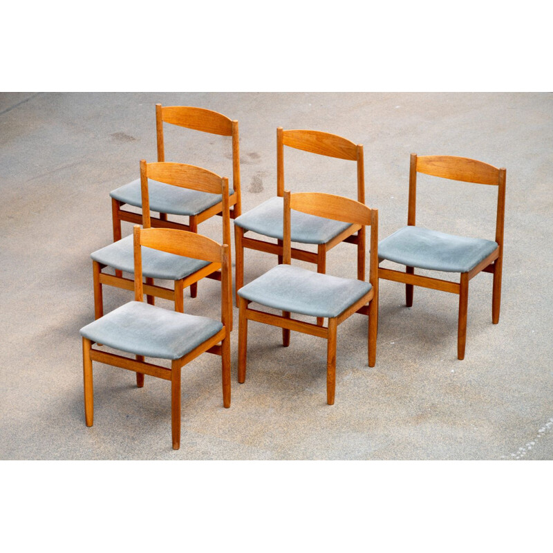 Set of 6 vintage chairs, Scandinavian 1960s