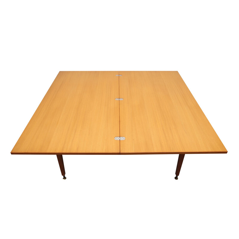 Vintage Wilhelm Renz mesa de centro extensible de madera de cerezo por Marc Held, 1950