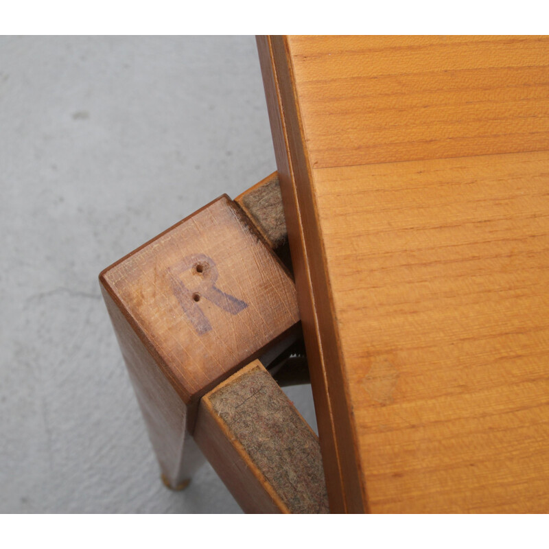 Vintage Wilhelm Renz cherry wood coffee table by Marc Held, 1950