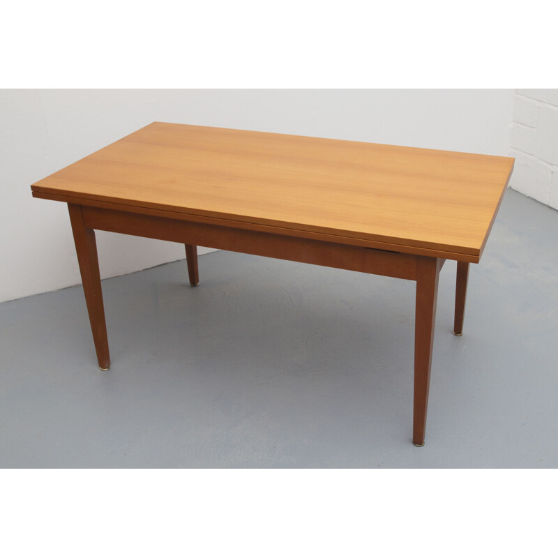 Table basse vintage extensible en merisier Wilhelm Renz par Marc Held, 1950