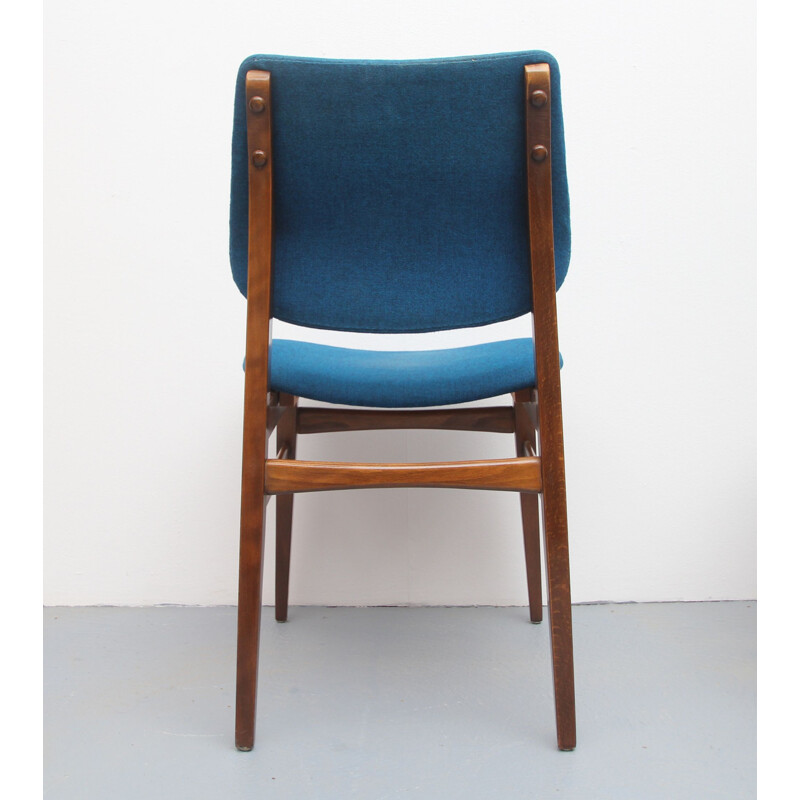 Pair of vintage chairs in blue 1960s
