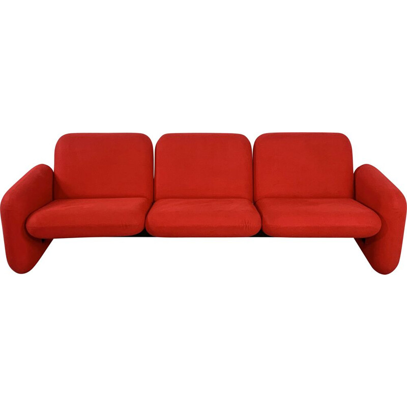 Vintage 3-Seater Chiclet Sofa by Ray Wilkes for Herman Miller 1970s