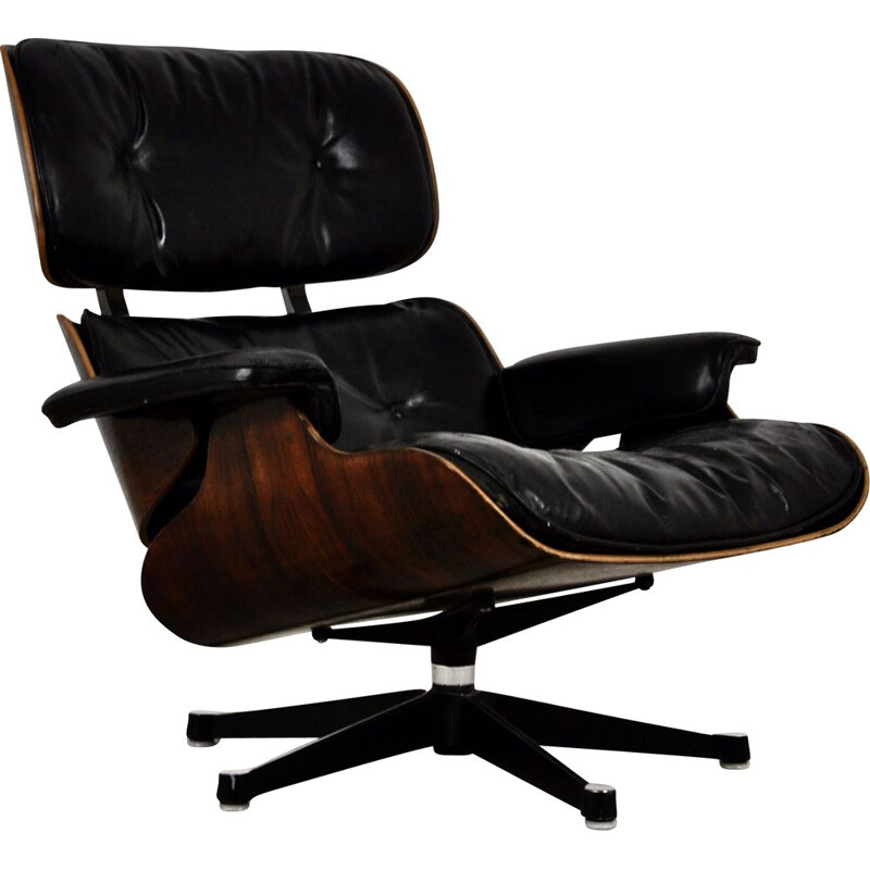 Vintage Lounge Chair by Charles & Ray Eames for Herman Miller 1970s