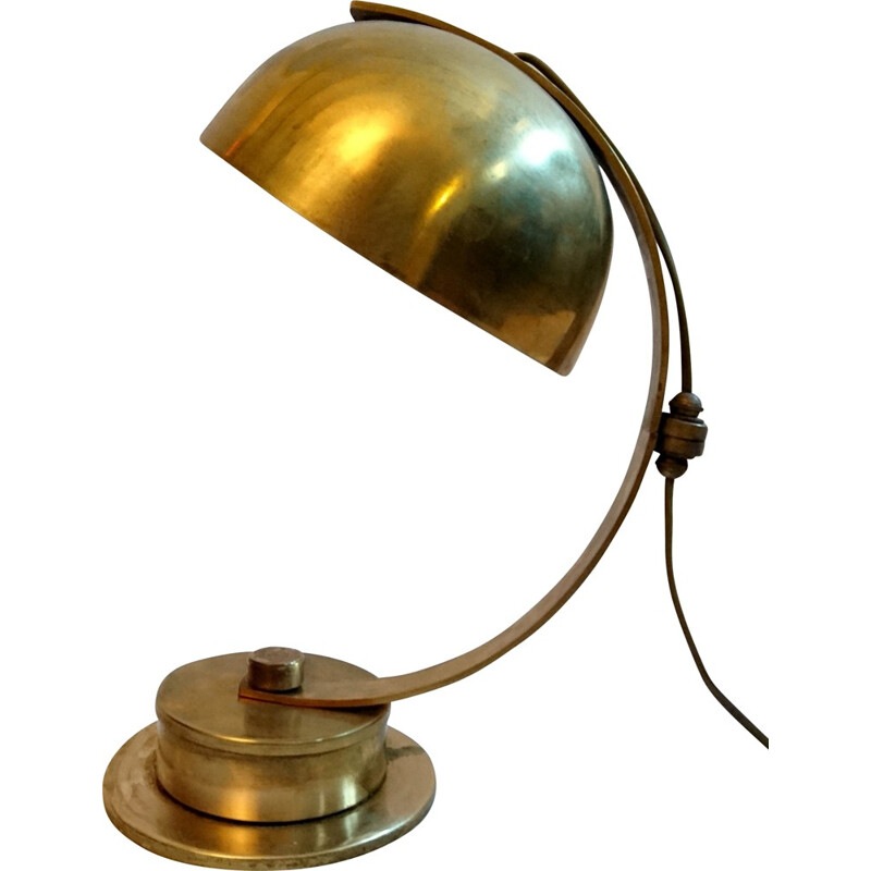 Lampe pivotante vintage en laiton - 1930
