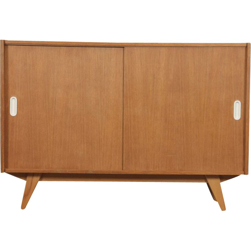 Vintage wooden chest of drawers model U-452 designed by Jiri Jiroutek, Czech 1960