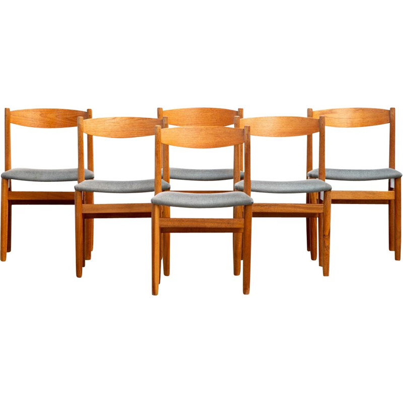 Set of 6 vintage chairs, Scandinavian 1960s