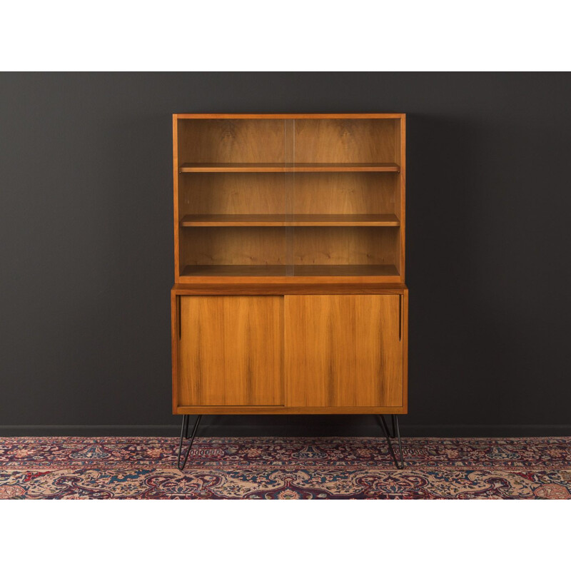 Vintage walnut Showcase, Germany 1950s