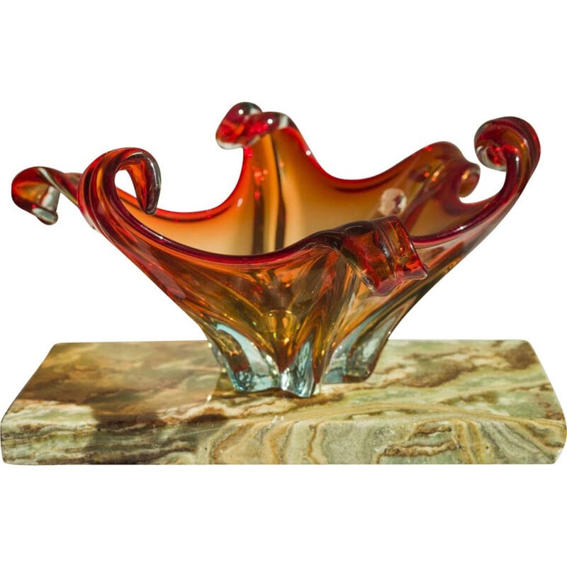 Vintage Murano Mandruzzato glass bowl