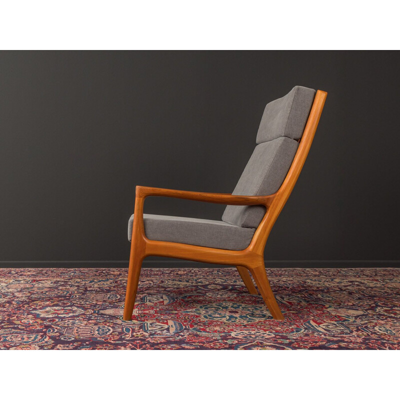 Vintage Armchair with stool by Ole Wanscher, Denmark 1960s