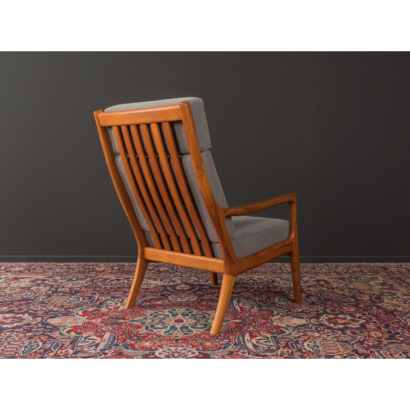 Vintage Armchair with stool by Ole Wanscher, Denmark 1960s