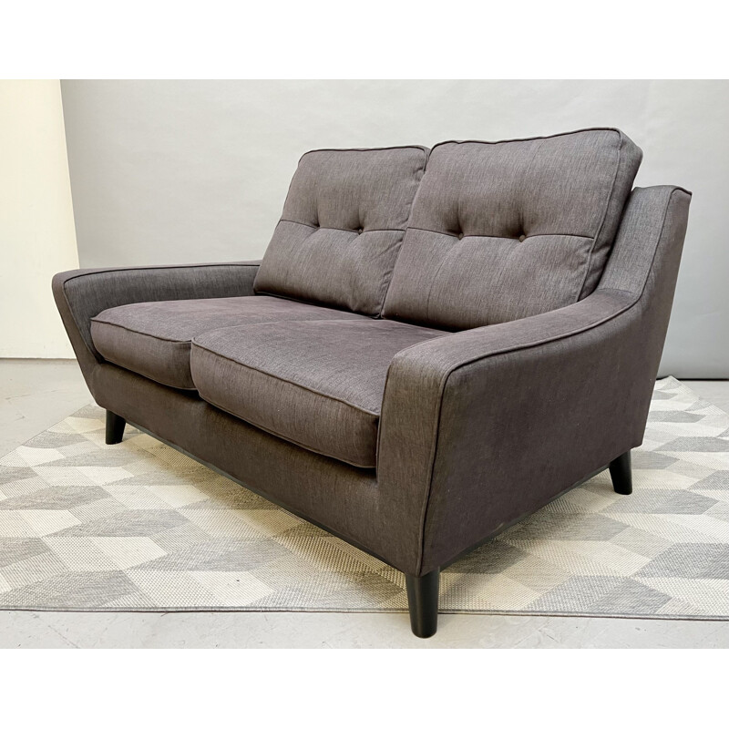 Vintage 2 Seater Grey Sofa The Fifty Three G Plan, UK 2013s