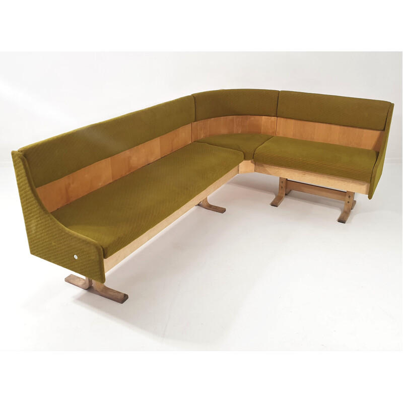 Vintage Corner sofa & 2 Chairs by Ludvik Volak for Drevopodnik Holesov, Czechoslovakia 1960s