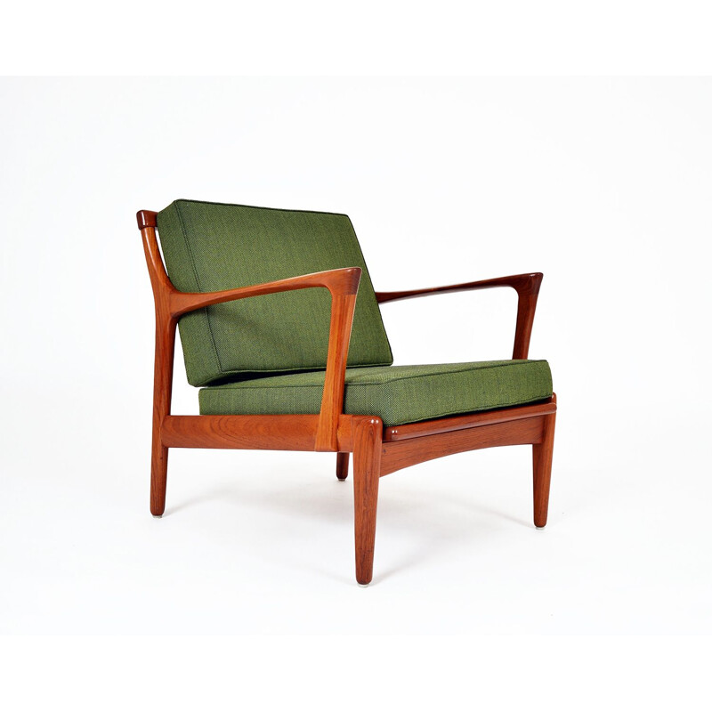 Pair of vintage Teak Lounge Chairs by Bertil Fridhagen for Broderna Andersson, Scandinavian 1950s