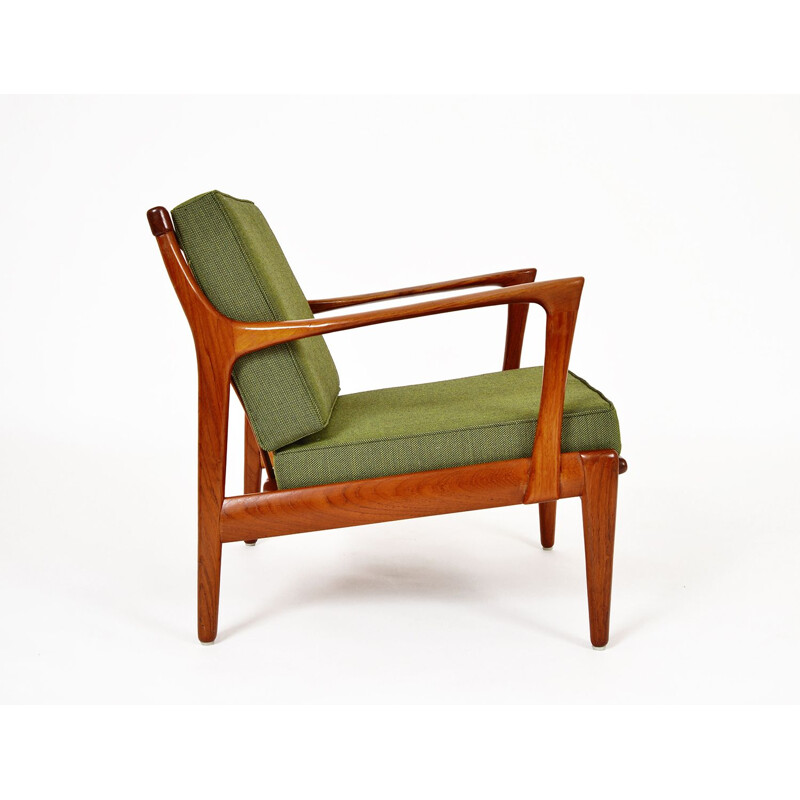 Pair of vintage Teak Lounge Chairs by Bertil Fridhagen for Broderna Andersson, Scandinavian 1950s