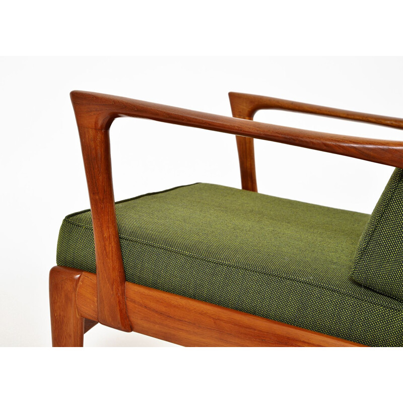 Paire de fauteuil lounge vintage en teck de Bertil Fridhagen pour Broderna Andersson, Scandinavie 1950