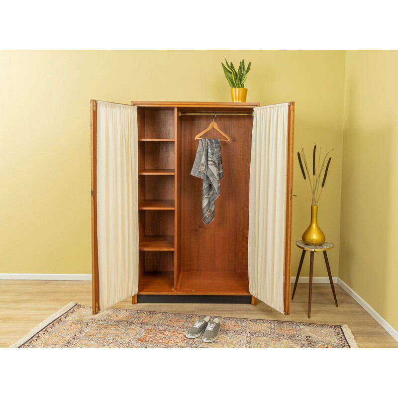 Vintage walnut Wardrobe by WK MÖbel, Germany 1950s