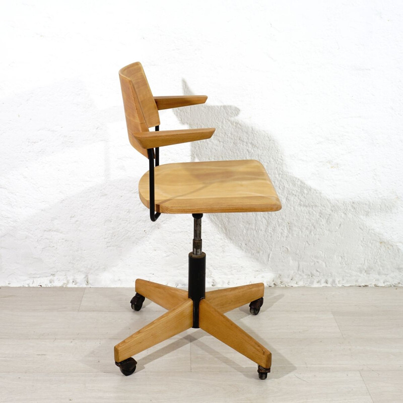 Vintage Stoll Giroflex Office armchair 1950s