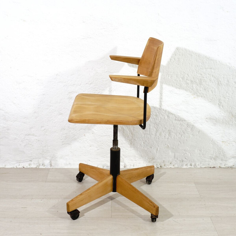 Vintage Stoll Giroflex Office armchair 1950s