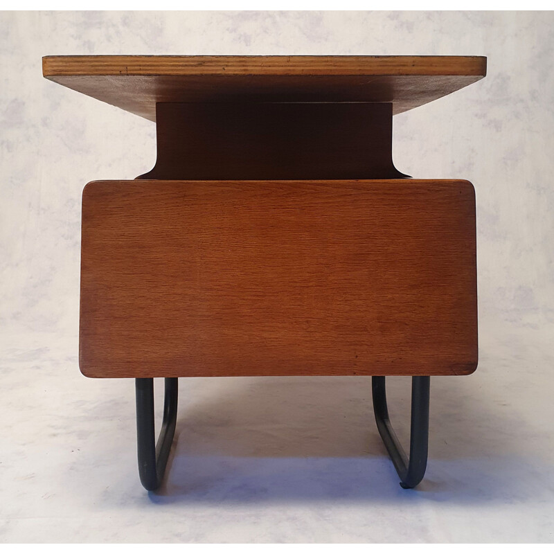Vintage desk by Robert Charroy for Mobilor Cité Universitaire d'Antony 1955s