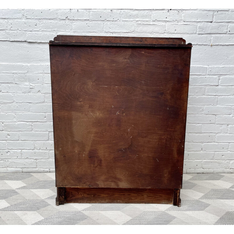 Vintage Art Deco Linen Cabinet Cupboard 1930s