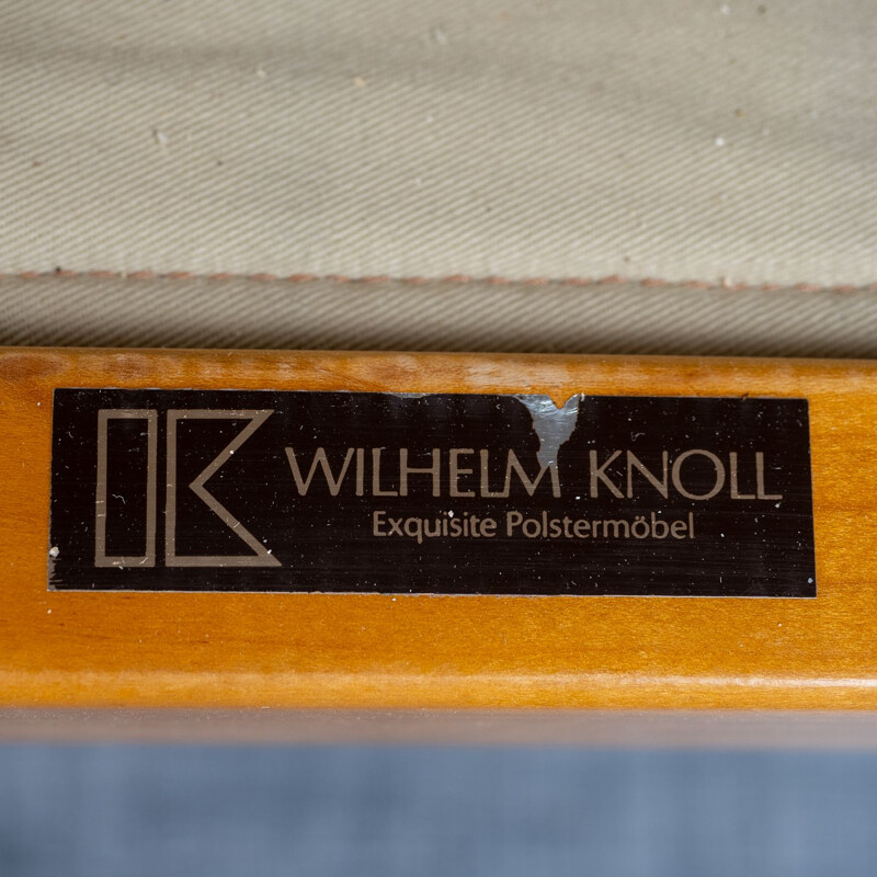 Vintage cherrywood armchair by Wilhelm Knoll, Germany 1960s