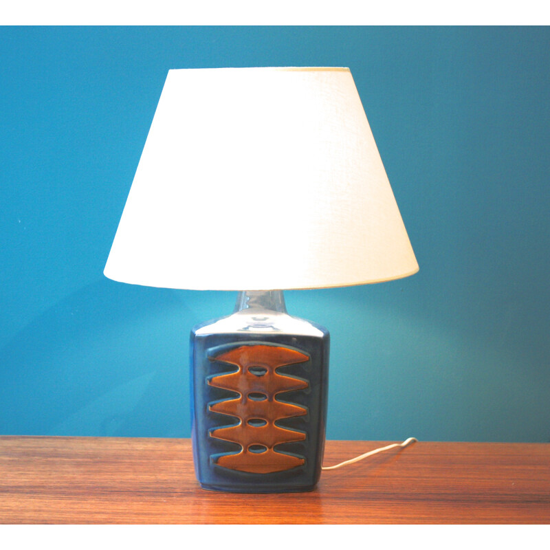 Large Danish Soholm Stentoj table lamp in ceramic, Einar JOHANSEN - 1960s