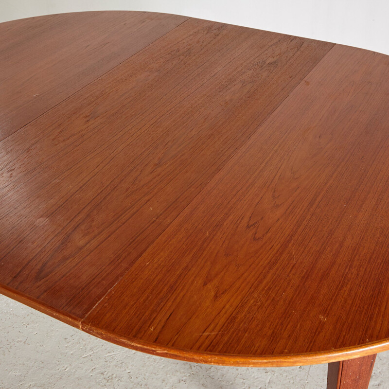 Vintage Teak Model 55 Dining Table from Omann Jun, Danish 1960s