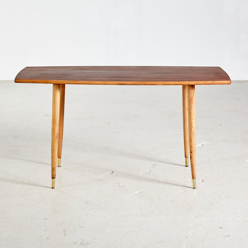 Vintage Oak & Rosewood Coffee Table, Danish 1960s