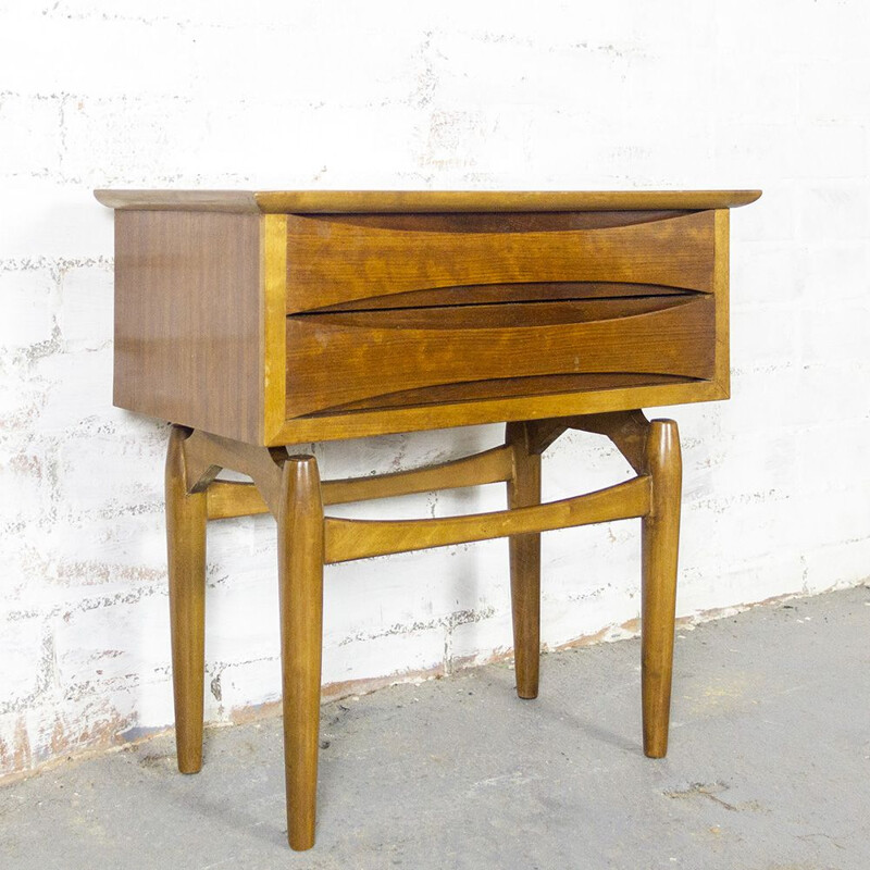 Pair of vintage Teak Nightstands, Scandinavian 1950s