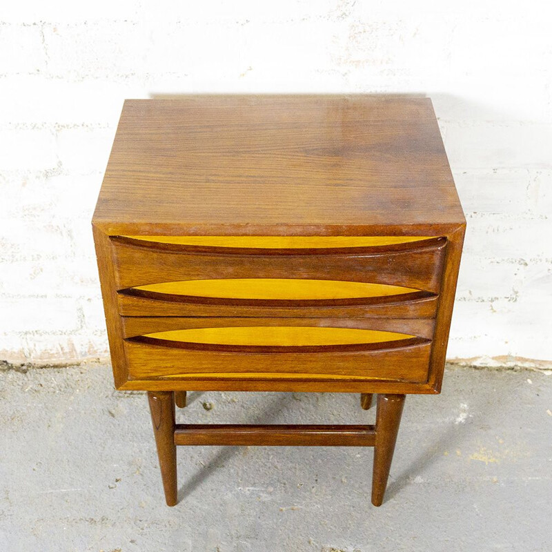 Vintage Teak Nightstand, Scandinavian 1950s