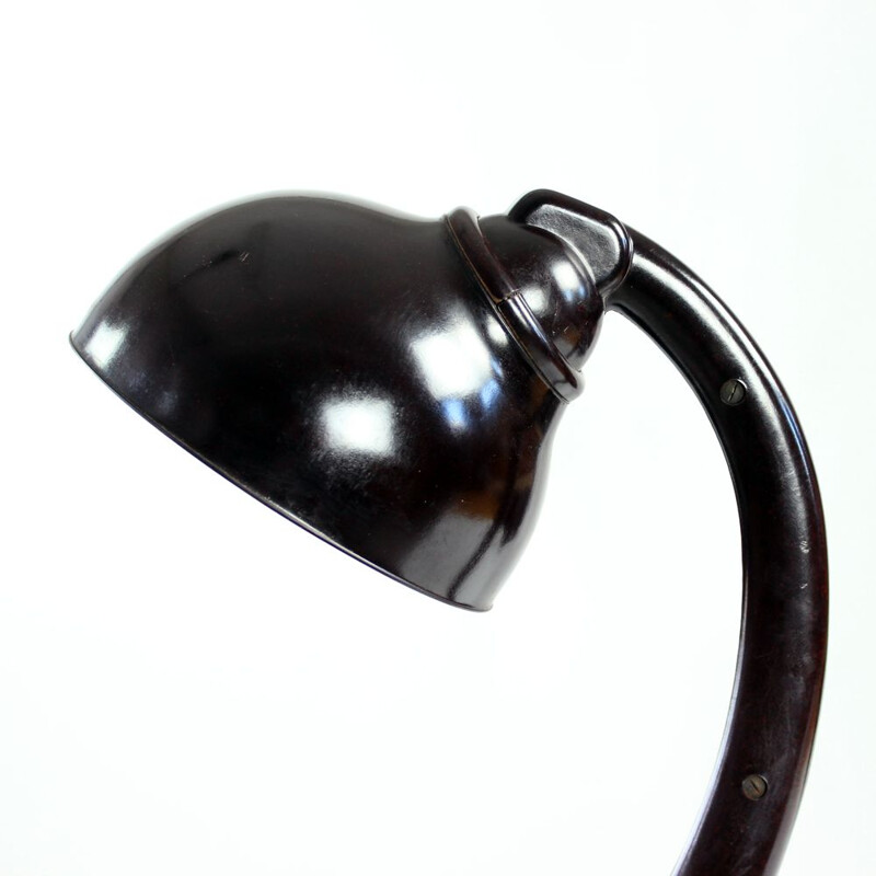 Vintage desk lamp Model 11126 in Bakelite by Eric Kirkman Cole, Czechoslovakia 1930