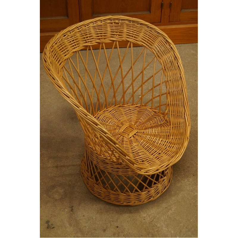 Rattan child living room set - 1950s