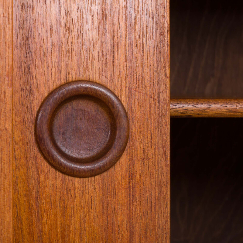 Vintage Freestanding Teak Wall Unit, Scandinavian 1960s