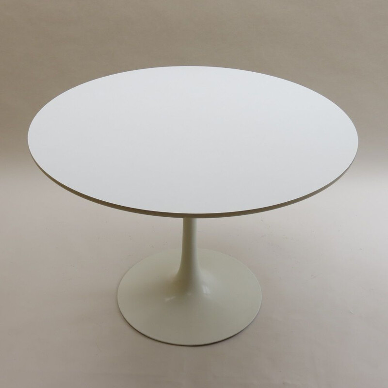 Vintage White Tulip Dining Table By Maurice Burke For Arkana, UK 1960s