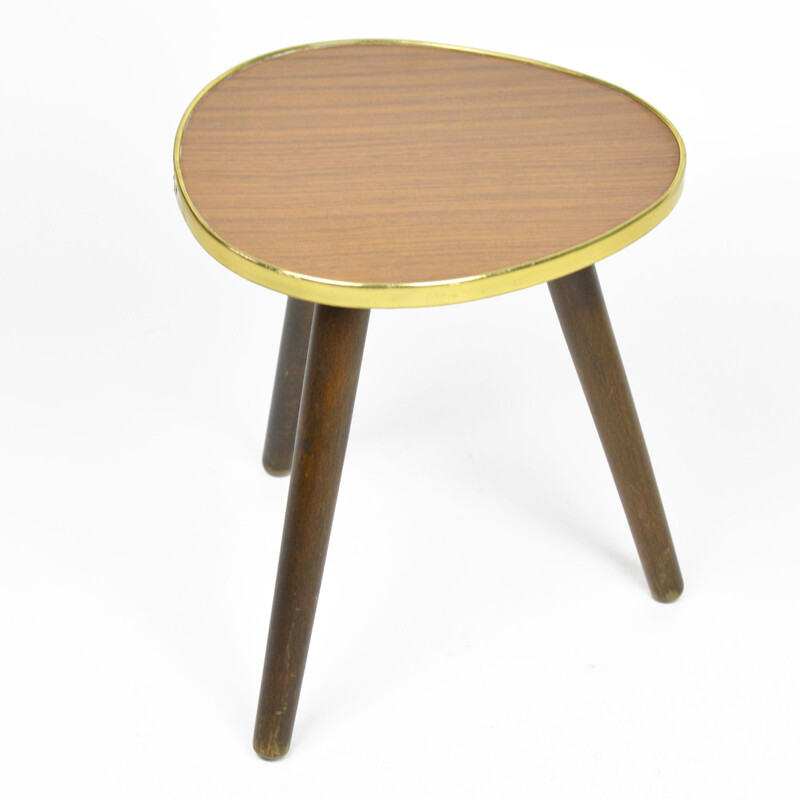 Vintage A triangular small side table, Germany 1970s
