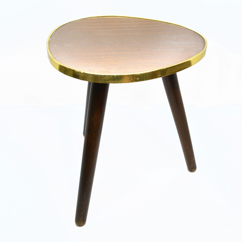 Petite table d'appoint vintage triangulaire, Allemagne 1970