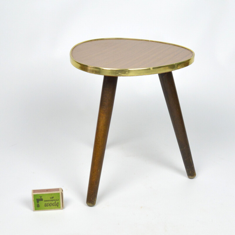 Vintage A triangular small side table, Germany 1970s