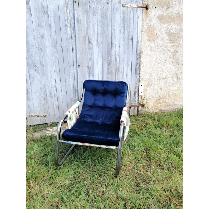 Vintage armchair with hanging system 1970s