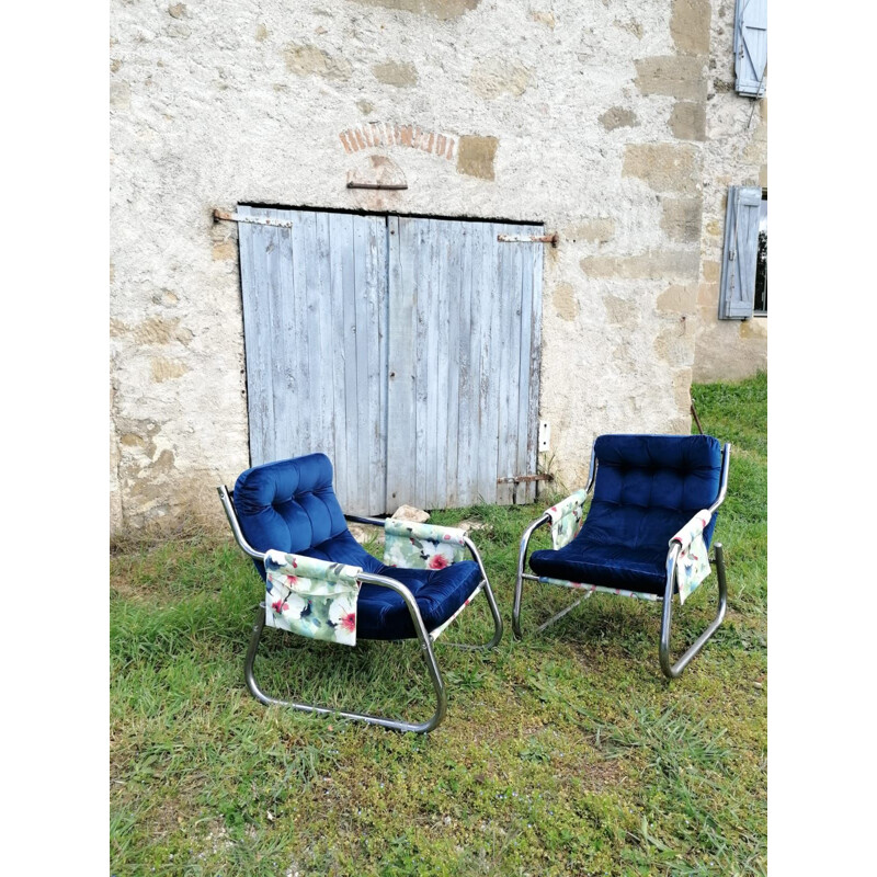 Vintage armchair with hanging system 1970s