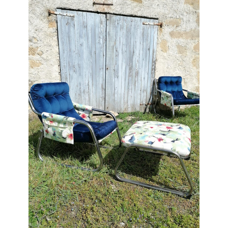 Vintage armchair with hanging system 1970s