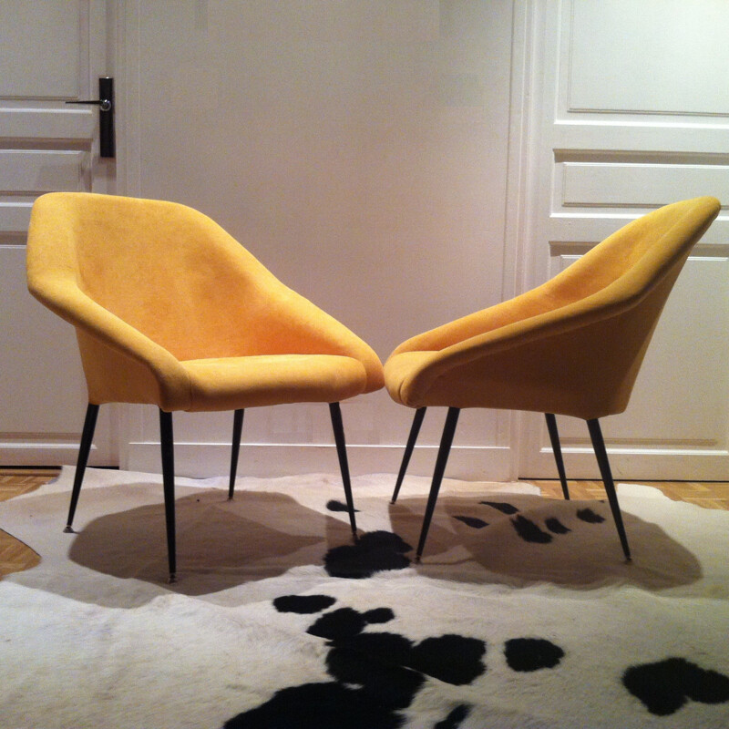 Pair of armchairs Soviets "Shells" - 1970s