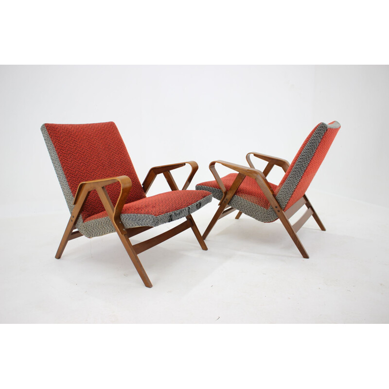 Pair of vintage Tatra Armchairs, Czechoslovakia 1960s