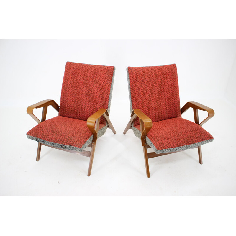 Pair of vintage Tatra Armchairs, Czechoslovakia 1960s